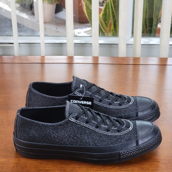 Converse X JW Anderson CTAS 70 VTG Ballet UT Ox Black 160802C Black/Glitter NWB - Picture 2 of 14